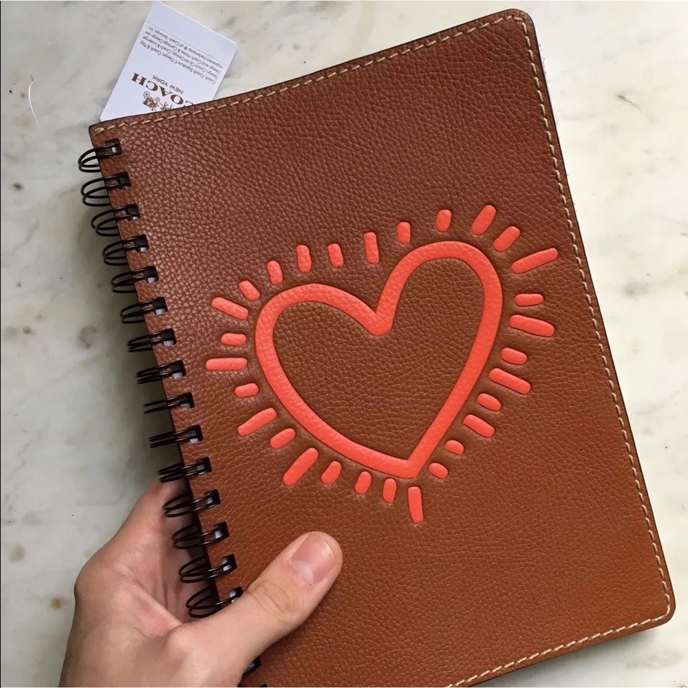 Coach x Keith Haring Heart Sketchbook Journal